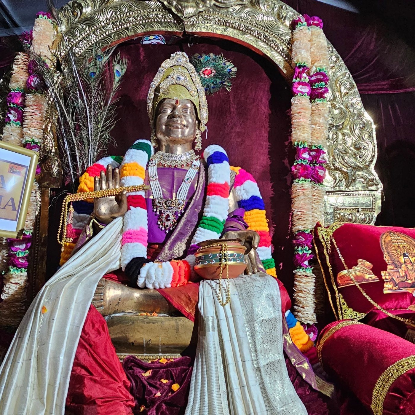 Krishna Janmashtami alankaram at the KAILASA Australia temple in Melbourne