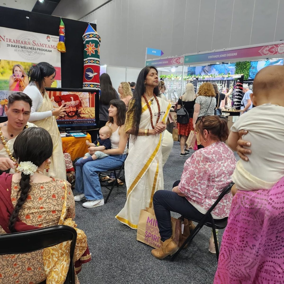 Visitors at the KAILASA Australia stall